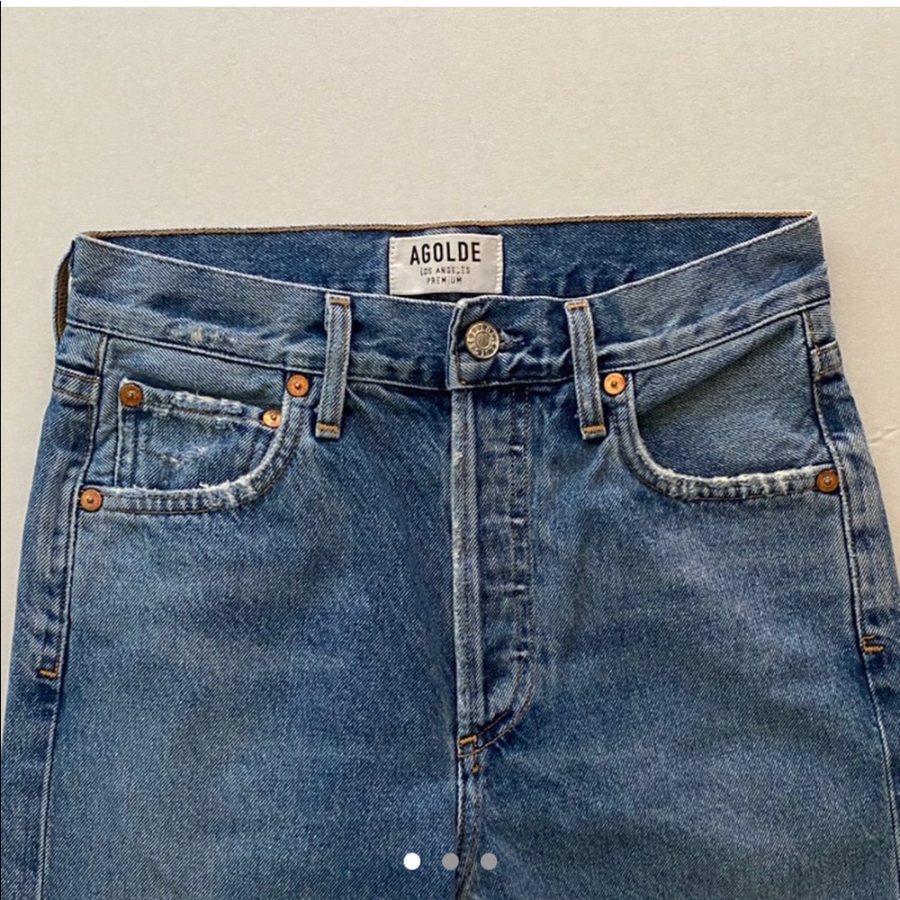 agolde jamie high rise slim/ straight jean